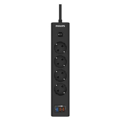 Лот: 24565103. Фото: 1. Сетевой фильтр Philips 4 розетки... Удлинители, тройники, сетевые фильтры