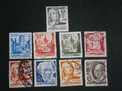 Лот: 11322665. Фото: 1. Марки Германия Вюртемберг, 1946-1949. Марки