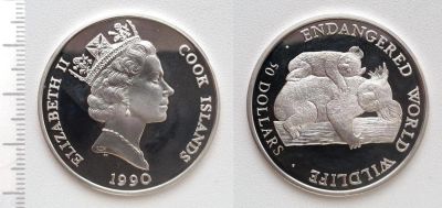 Лот: 8272715. Фото: 1. Острова Кука. 50 долларов 1990... Австралия и Океания