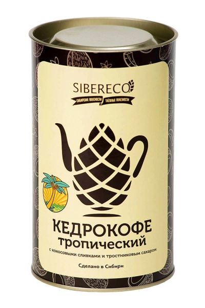 Лот: 15944303. Фото: 1. Кедрокофе тропический (с кокосовыми... Чай, кофе, какао