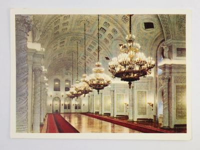 Лот: 23297314. Фото: 1. Московский Кремль. Георгиевский... Открытки, конверты