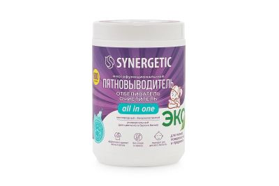 Лот: 23668093. Фото: 1. Отбеливатель-пятновыводитель SYNERGETIC. Бытовая химия