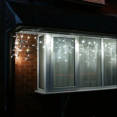 Лот: 6573982. Фото: 1. Гирлянда бахрома IC-100W 100led... Гирлянды, шарики, новогодние аксессуары
