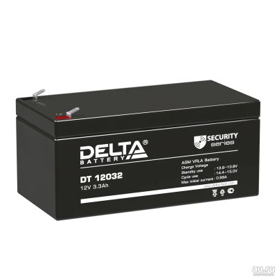 Лот: 4035606. Фото: 1. Аккумулятор Delta DT 12032 12В... Батарейки, аккумуляторы, элементы питания
