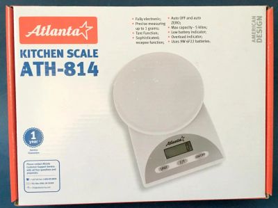 Лот: 4753459. Фото: 1. ⚪⚖ Весы ATH-814 до 5 кг Atlanta... Кухонная