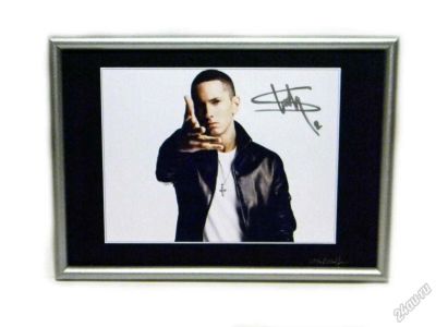 Лот: 5895930. Фото: 1. Автограф: Эминем / Eminem. Маршалл... Вещи известных людей, автографы
