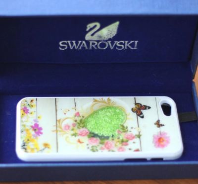 Лот: 5244347. Фото: 1. Чехол-бампер iPhone 5/5S (Swarovski... Чехлы, бамперы