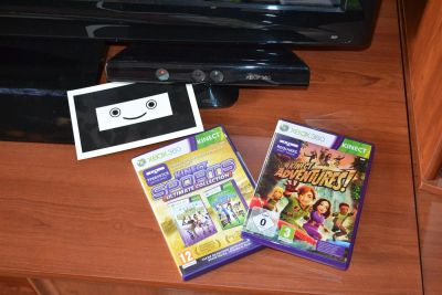 Лот: 3188772. Фото: 1. Сенсор Kinect + игры Kinect Adventures... Аксессуары для игровых приставок, консолей, геймпады