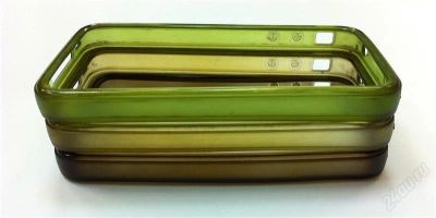 Лот: 1285246. Фото: 1. Б/У Бампер на iPhone 4 (3 штуки... Чехлы, бамперы