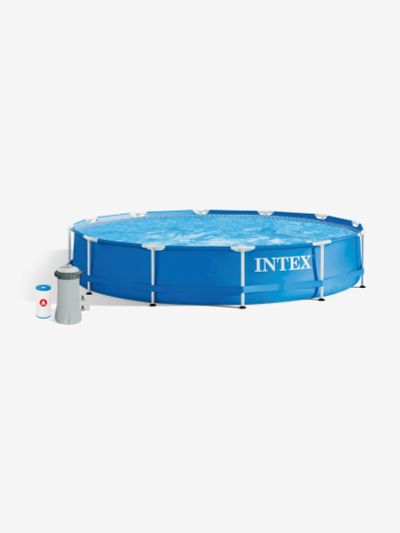 Лот: 25691023. Фото: 1. Бассейн каркасный Intex Metal... Другое (спортивная одежда)