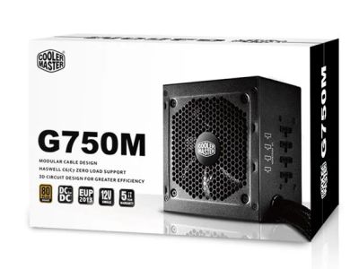 Лот: 12639101. Фото: 1. Блок питания Cooler Master G750M... Корпуса, блоки питания