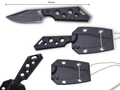 Лот: 7107806. Фото: 1. Нож Colt Neck Knife black 004... Ножи, топоры