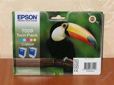 Лот: 1203884. Фото: 1. Картридж Epson T009 Twin Pack... Картриджи, расходные материалы