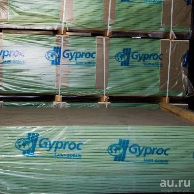 Лот: 13071681. Фото: 1. Лист гипсокартонный Gyproc Аква... Подвесные потолки, гипсокартон