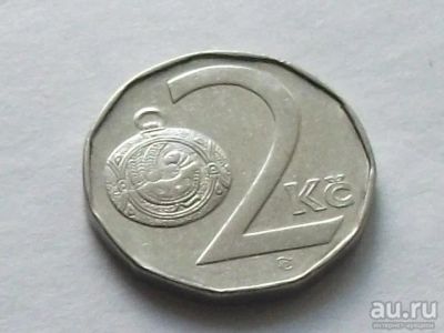 Лот: 16068676. Фото: 1. Монета 2 кроны две Чехия 1993... Европа