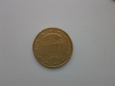 Лот: 4597925. Фото: 1. 10 евроцентов,Германия,2002г... Европа
