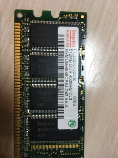 Лот: 11020247. Фото: 1. Оперативная память DDR 512Mb Hynix. Оперативная память