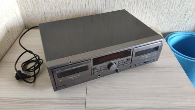 Лот: 17664431. Фото: 1. Двухкассетный магнитофон JVC TD-W209... Кассетные деки, магнитофоны