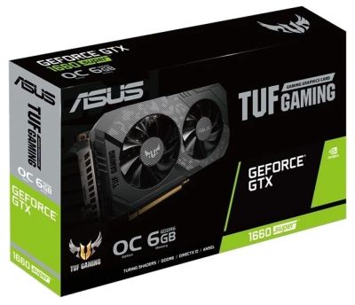 Лот: 17494285. Фото: 1. Видеокарта 6Gb GTX1660 Super Asus... Видеокарты