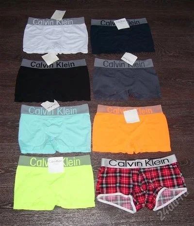 Лот: 1586124. Фото: 1. Мужские трусы боксеры Calvin Klein... Нижнее бельё, плавки, шорты для плавания