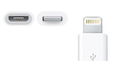 Лот: 7098858. Фото: 1. Адаптер переходник micro usb 8pin... Дата-кабели, переходники