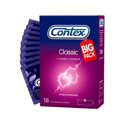 Лот: 22206220. Фото: 1. Contex Классик Презервативы 18... Презервативы