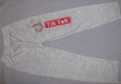 Лот: 17471991. Фото: 1. TikTok лосины серые лето на девочку... Брюки, шорты, джинсы