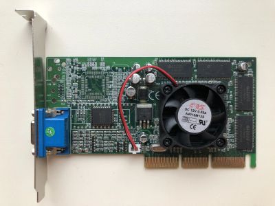 Лот: 21094825. Фото: 1. AGP 32Mb Eline GeForce 2 MX200... Видеокарты
