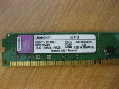 Лот: 17844623. Фото: 1. Оперативная память DDR3 2Gb Kingstone... Оперативная память