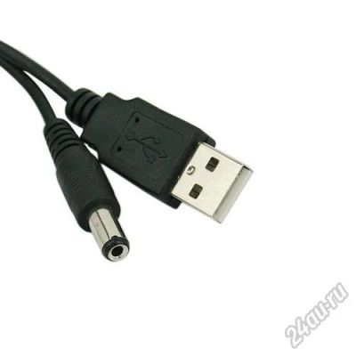 Лот: 5885813. Фото: 1. USB to 5,5 x 2,1мм. кабель питания... Шлейфы, кабели, переходники