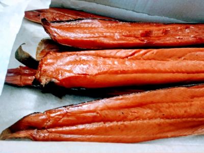 Лот: 14485065. Фото: 1. Филе кеты холодного копчения... Икра, рыба, морепродукты