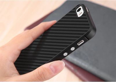Лот: 9909378. Фото: 1. Чехол под карбон на iPhone SE... Чехлы, бамперы