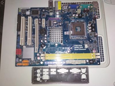 Лот: 15831859. Фото: 1. Мат.плата Asrock g31m-s (нюанс... Материнские платы