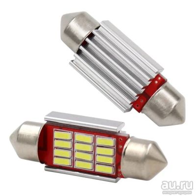 Лот: 14405777. Фото: 1. Лампа светодиодная C5W 41mm 12smd... Оптика и освещение