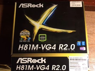 Лот: 9704744. Фото: 1. Материнка ASRock H81M-VG4. Материнские платы