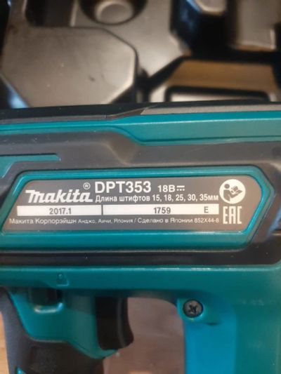 Лот: 17462015. Фото: 1. Скобозабиватель Makita DPT 353. Электроинструмент