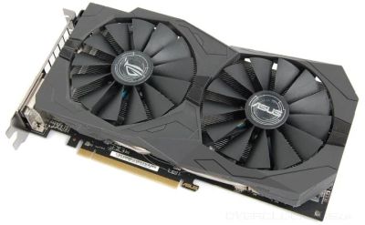 Лот: 10105686. Фото: 1. Видеокарта Asus ROG RX 470 Strix... Видеокарты