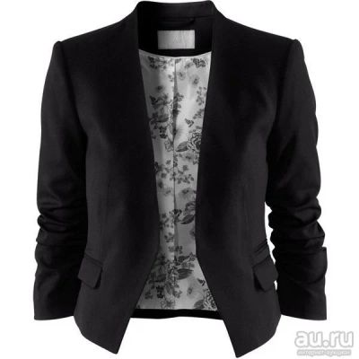 Лот: 13559736. Фото: 1. пиджак H&M черный женский. Пиджаки, жилеты
