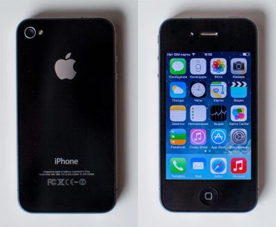 Лот: 3378363. Фото: 1. Apple iPhone 4, Black, 32Gb. Смартфоны