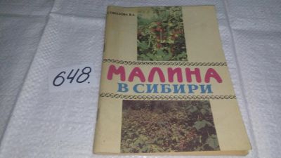 Лот: 10905873. Фото: 1. Малина в Сибири, В.Соколова, Дана... Сад, огород, цветы