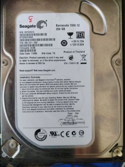 Лот: 18596259. Фото: 1. Жесткий диск Seagate Barracuda... Жёсткие диски (HDD)