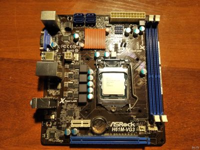 Лот: 17580449. Фото: 1. 1155 ASRock H61M-VG3. Материнские платы