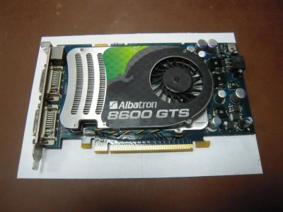 Лот: 12078290. Фото: 1. Видеокарта PCI-E Albatron 8600gts... Видеокарты