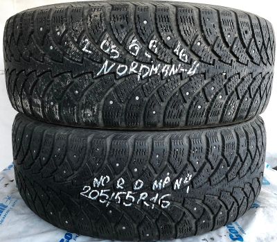 Лот: 14807035. Фото: 1. Шины 205/55 R16 205/55/16 Nokian... Шины