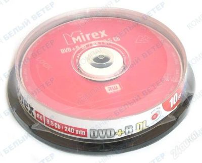 Лот: 1206509. Фото: 1. Mirex DVD+R DL 8,5 GB (10 шт в... Другое (аксессуары)