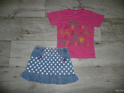 Лот: 13135819. Фото: 1. Вещи (4) девочке 4-5 лет. Футболки, поло, топы, лонгсливы