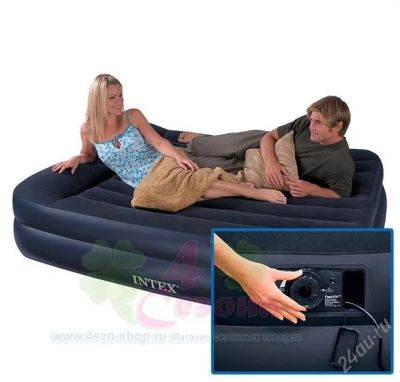 Лот: 1438714. Фото: 1. Надувная кровать Pillow Rest Raised... Кровати