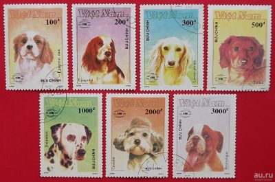 Лот: 16880615. Фото: 1. (№6036) марки "Собаки" 1990 (Вьетнам... Марки