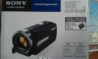 Лот: 1681838. Фото: 1. Sony handycam dcr-sx20e + 32Gb... Видеокамеры