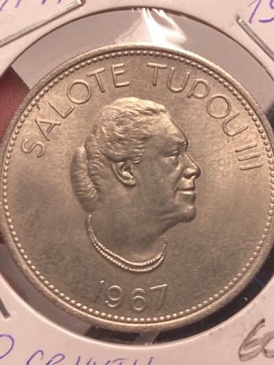 Лот: 19823145. Фото: 1. Тонга 50 сенити, 1967. Австралия и Океания